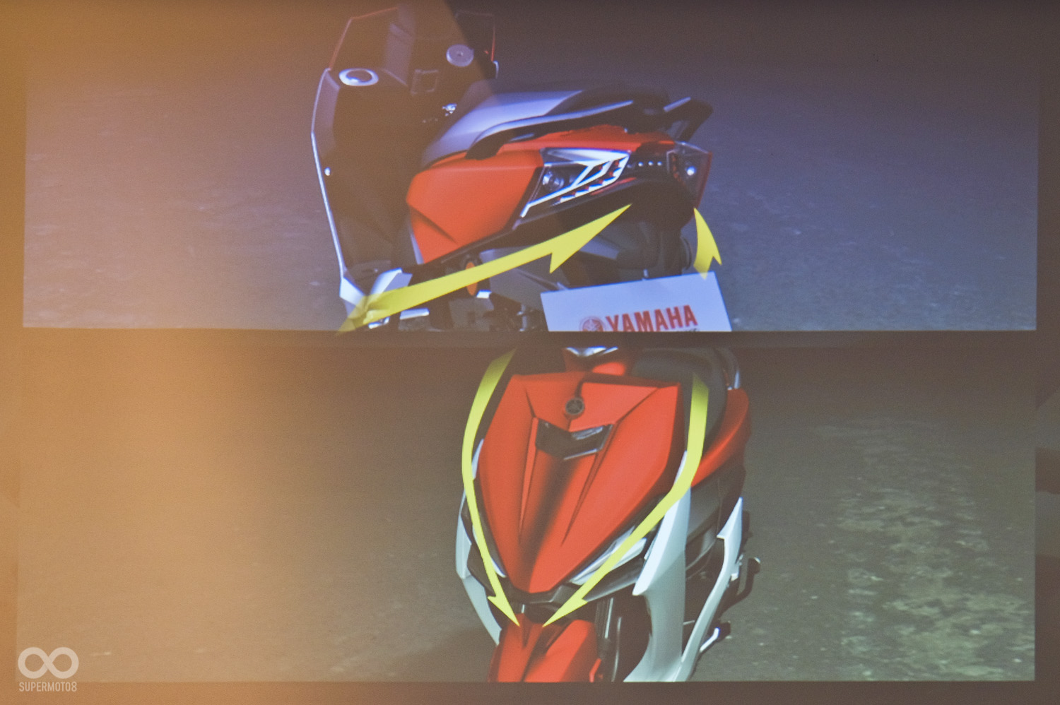 車身頭尾用上動感的曲線來呈現,讓JOG FS整體造型更具視覺張力