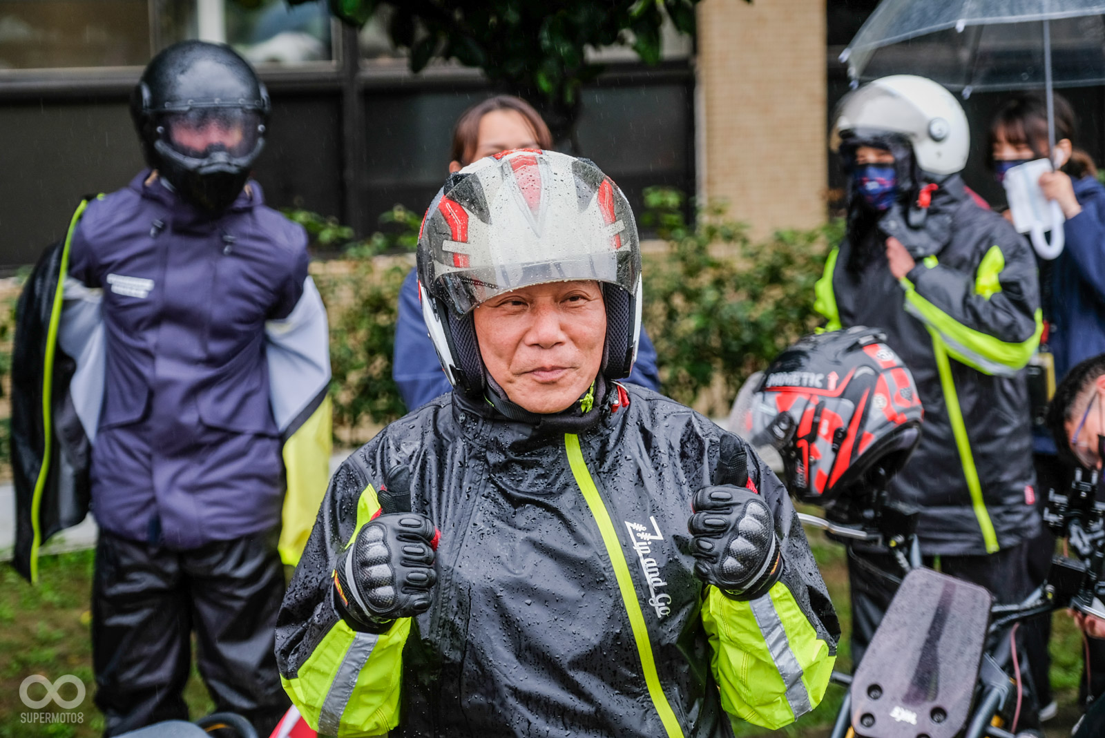歷經六天五夜的環島之旅，SYM董事長吳清源絲毫沒有顯露疲態