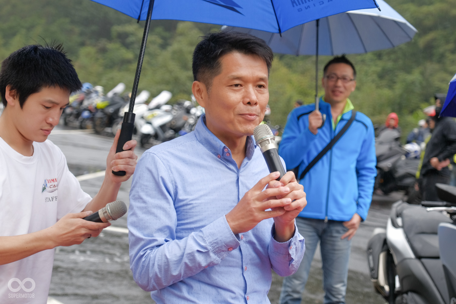 YAMAHA重機的彭協理代特別到場致詞,邀請各位車友一起來喝咖啡