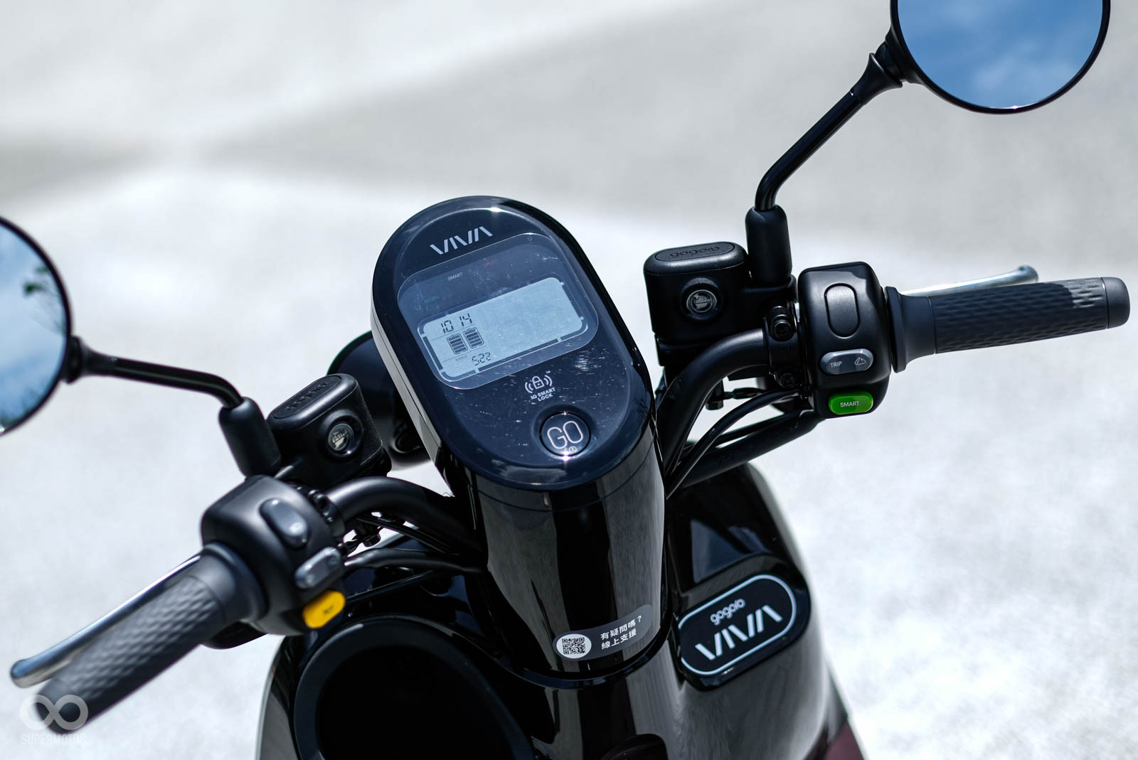 LCD單色液晶儀表,在大太陽下辨識度也相當不錯