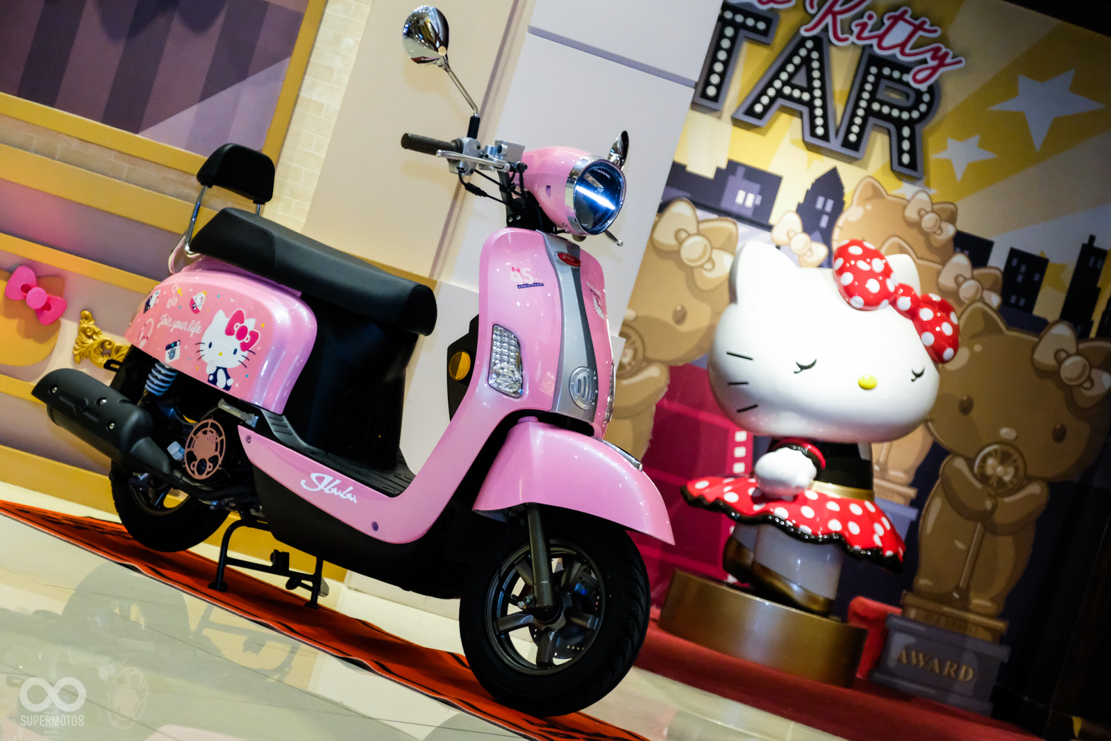 PGO在Hello Kitty 45週年推出限量款的J-bubu 115特仕車