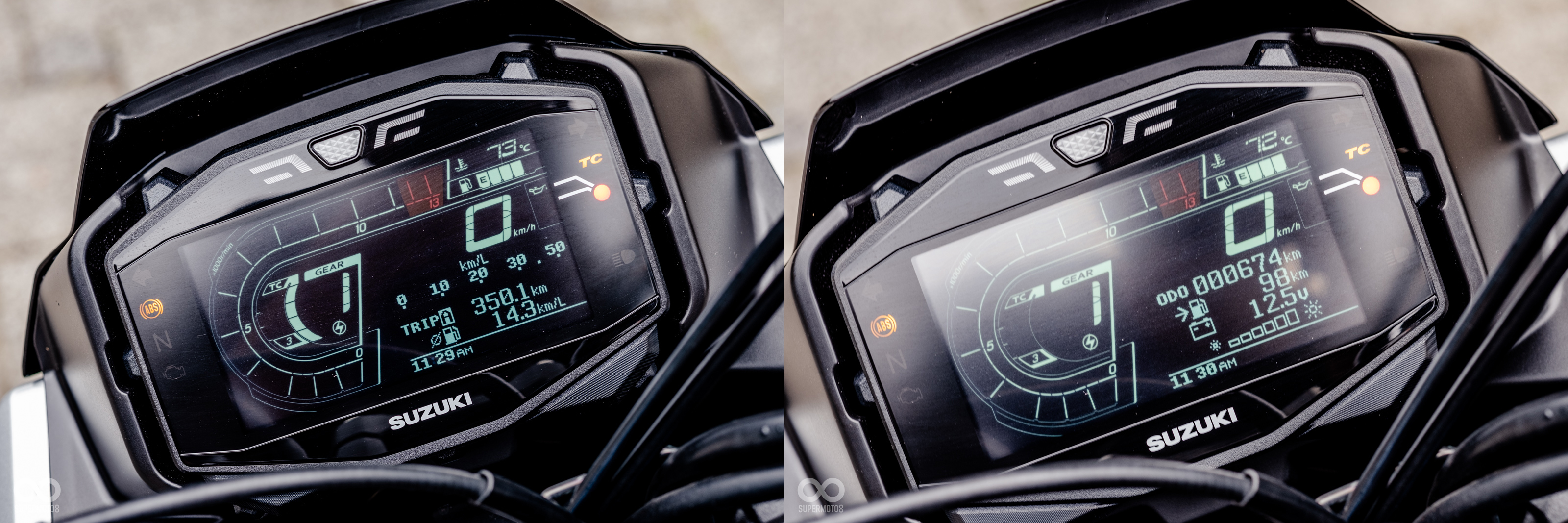 儀表上除了基礎的時速、轉速、檔位顯示之外,循跡控制系統、剩餘里程、剩餘油量、即時油耗、溫度、時間和電壓等資訊也皆有顯示