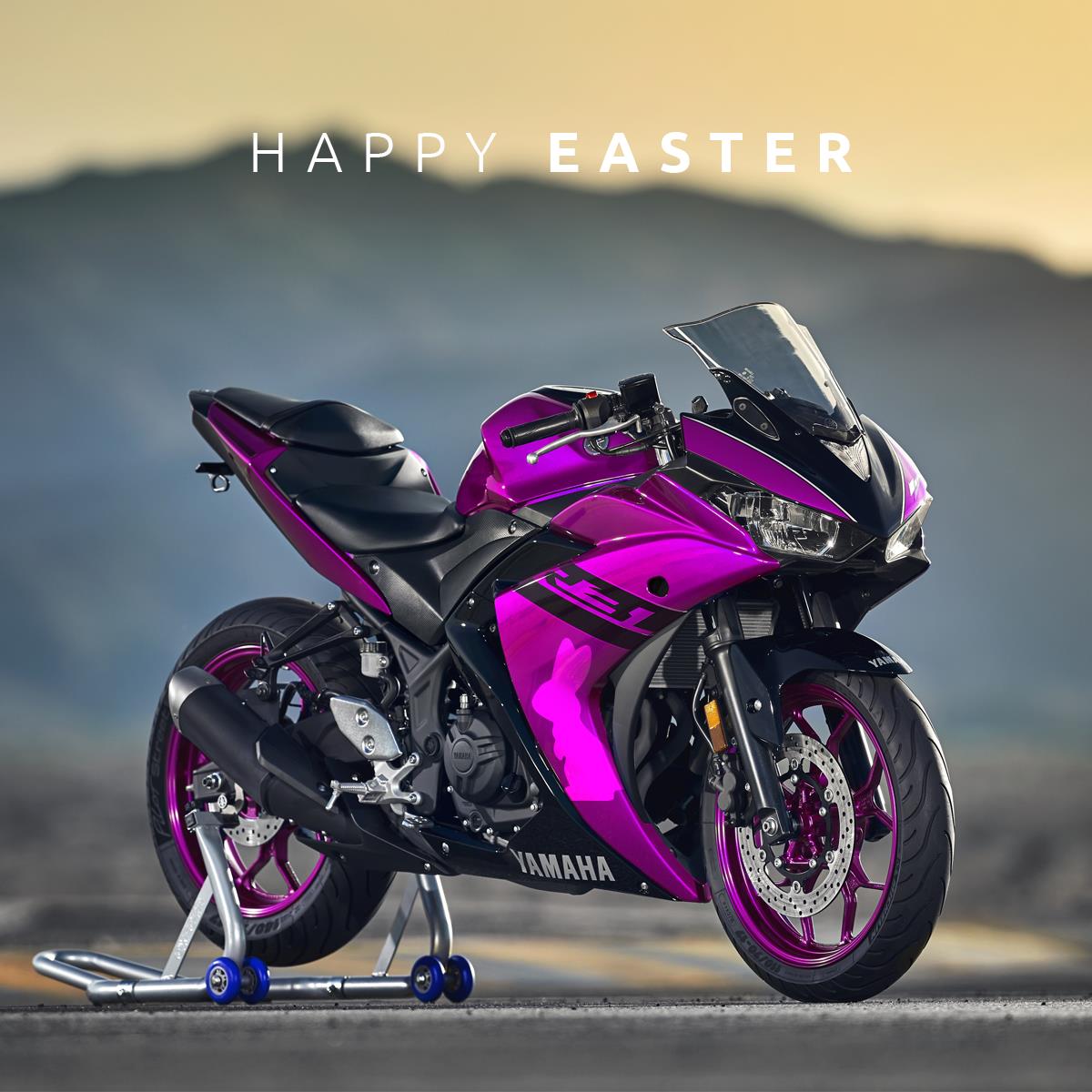 復活節特別版YZF-R3，這顏色實在很特殊