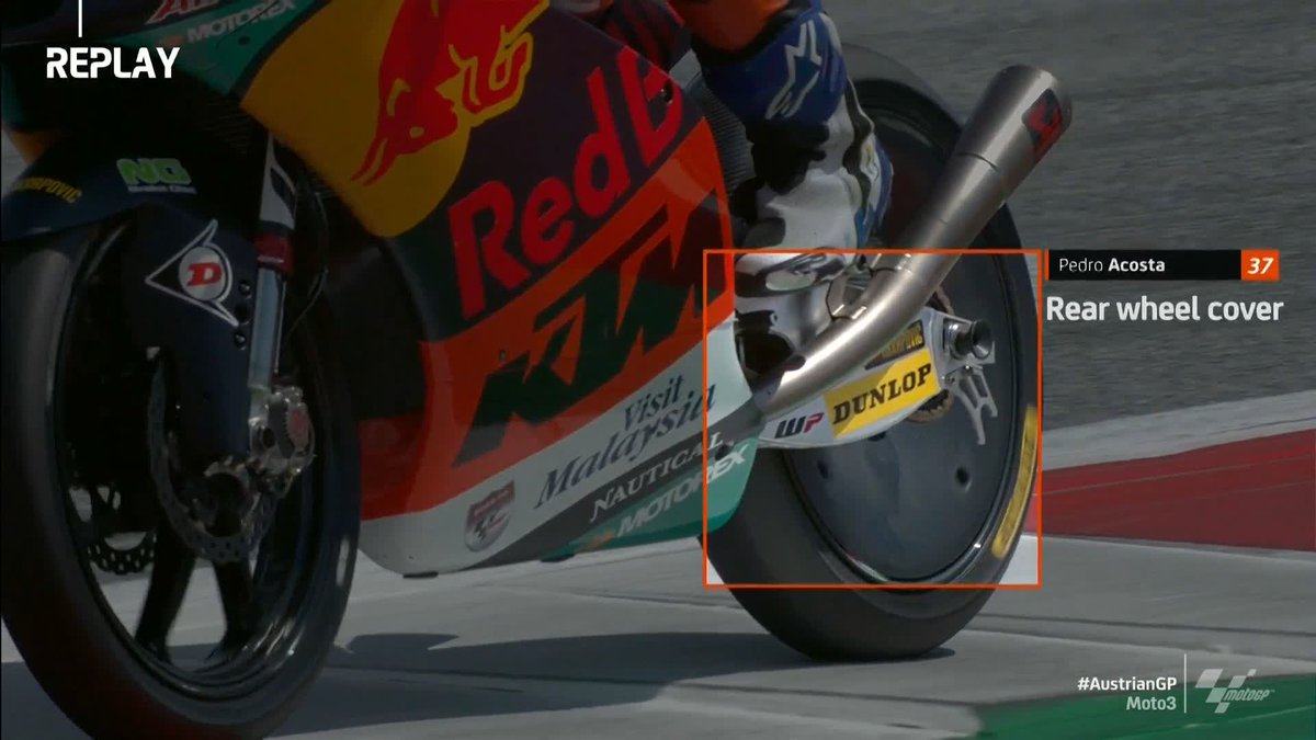 今年奪下冠軍的Pedro Acosta是Moto3賽場上最早使用封閉後輪的車手之一