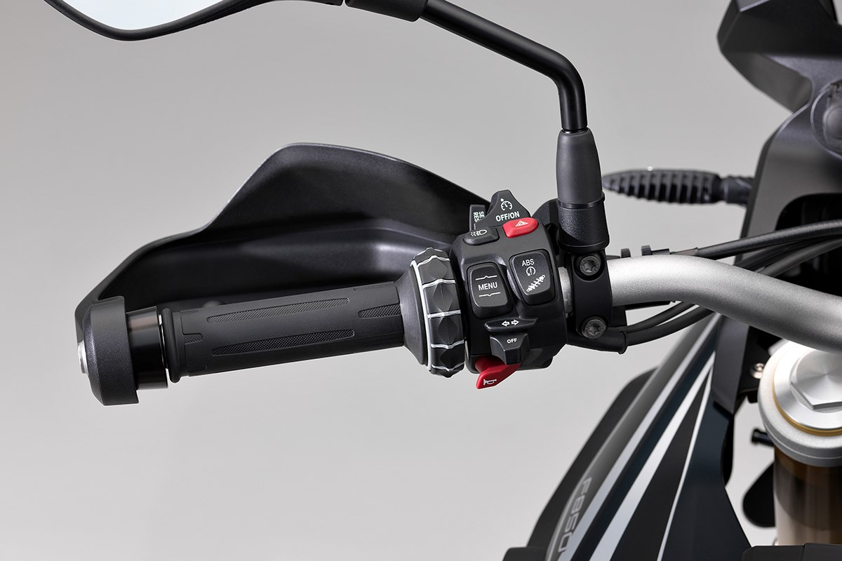 螢幕選單可由把手控制