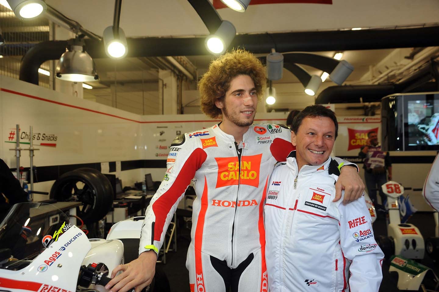 Marco Simoncelli升入MotoGP級別後，就是在Gresini車隊中度過