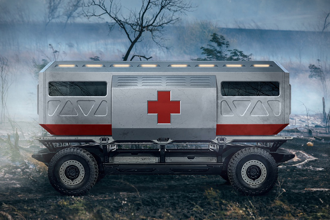 平台上方可依照需求放置不同用途的車廂