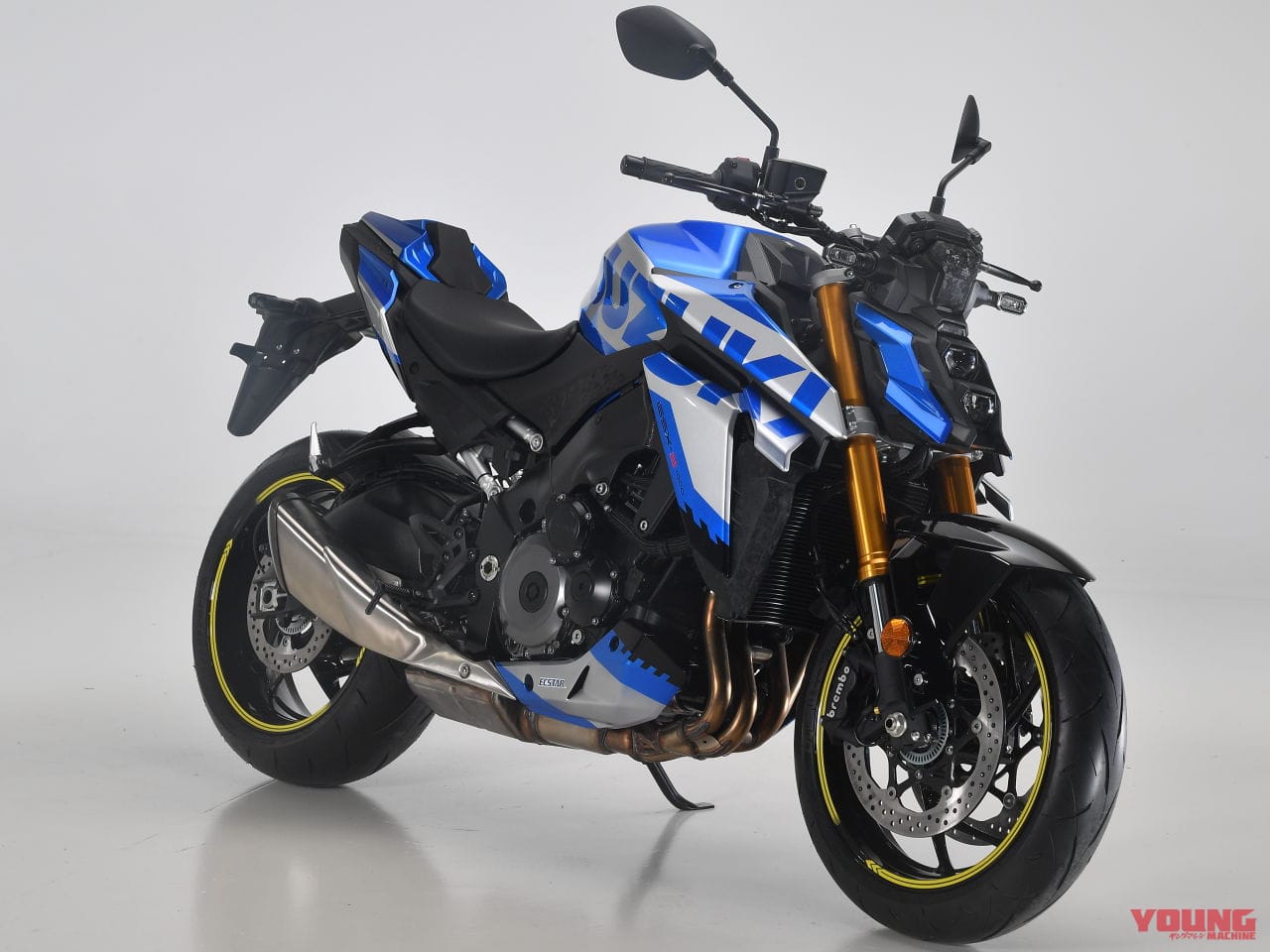銀藍色MotoGP塗裝移植到GSX-S1000身上效果依然非常亮眼