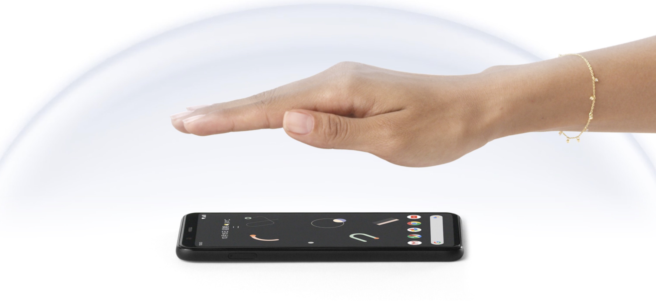 使用者可以透過全新的Motion Sense手勢來操作手機