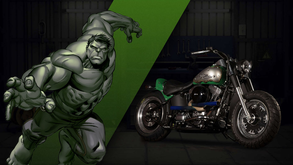 Hulk綠巨人浩克 - Harley Davidson Fat Boy Lo