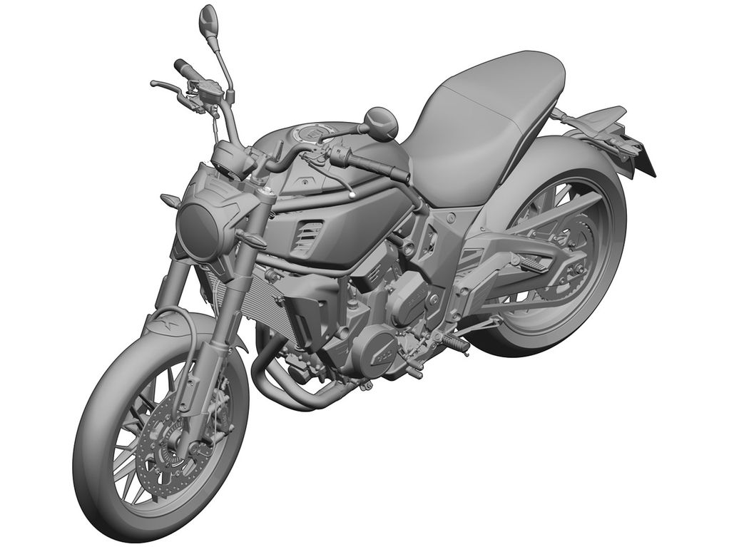 內縮的大燈設計,也有HONDA CB1000R的影子