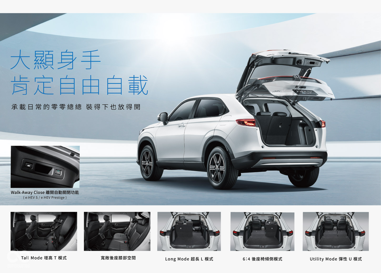 延續Honda MM思想,All-new HR-V以寬敞靈活空間結合智慧便利科技