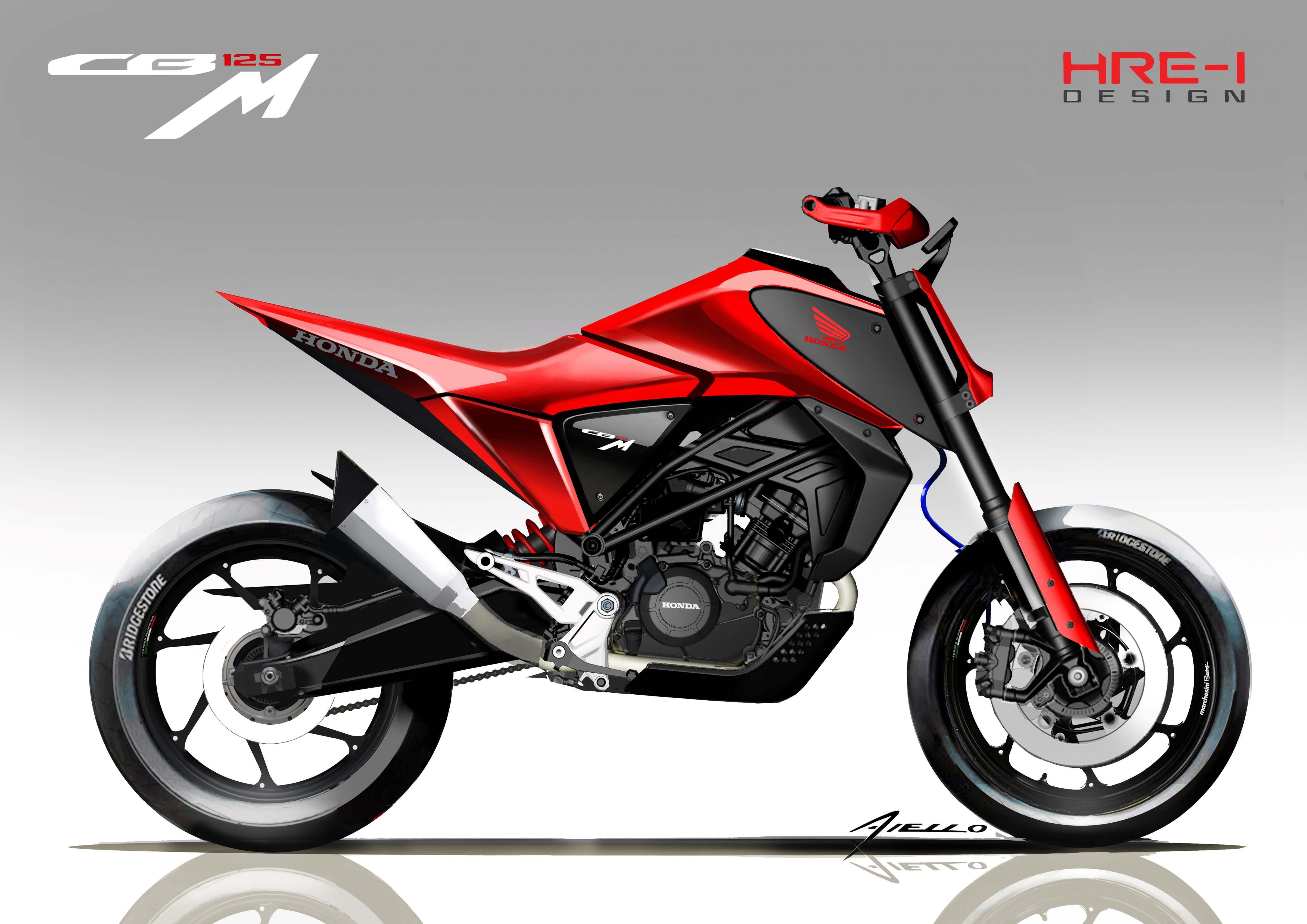 CB125M那種壞壞惹人愛的感覺，也在設計圖紙上表露無遺