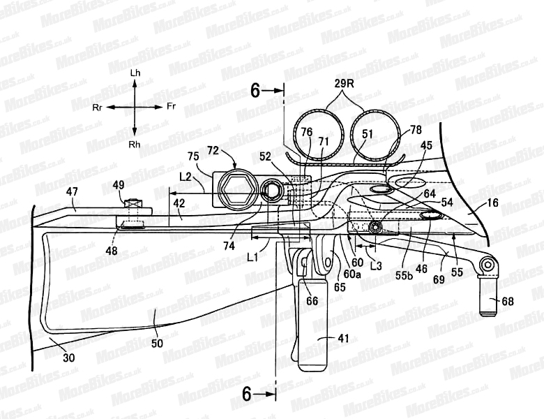 圖示中的29R正是V4引擎後兩缸的排氣管路