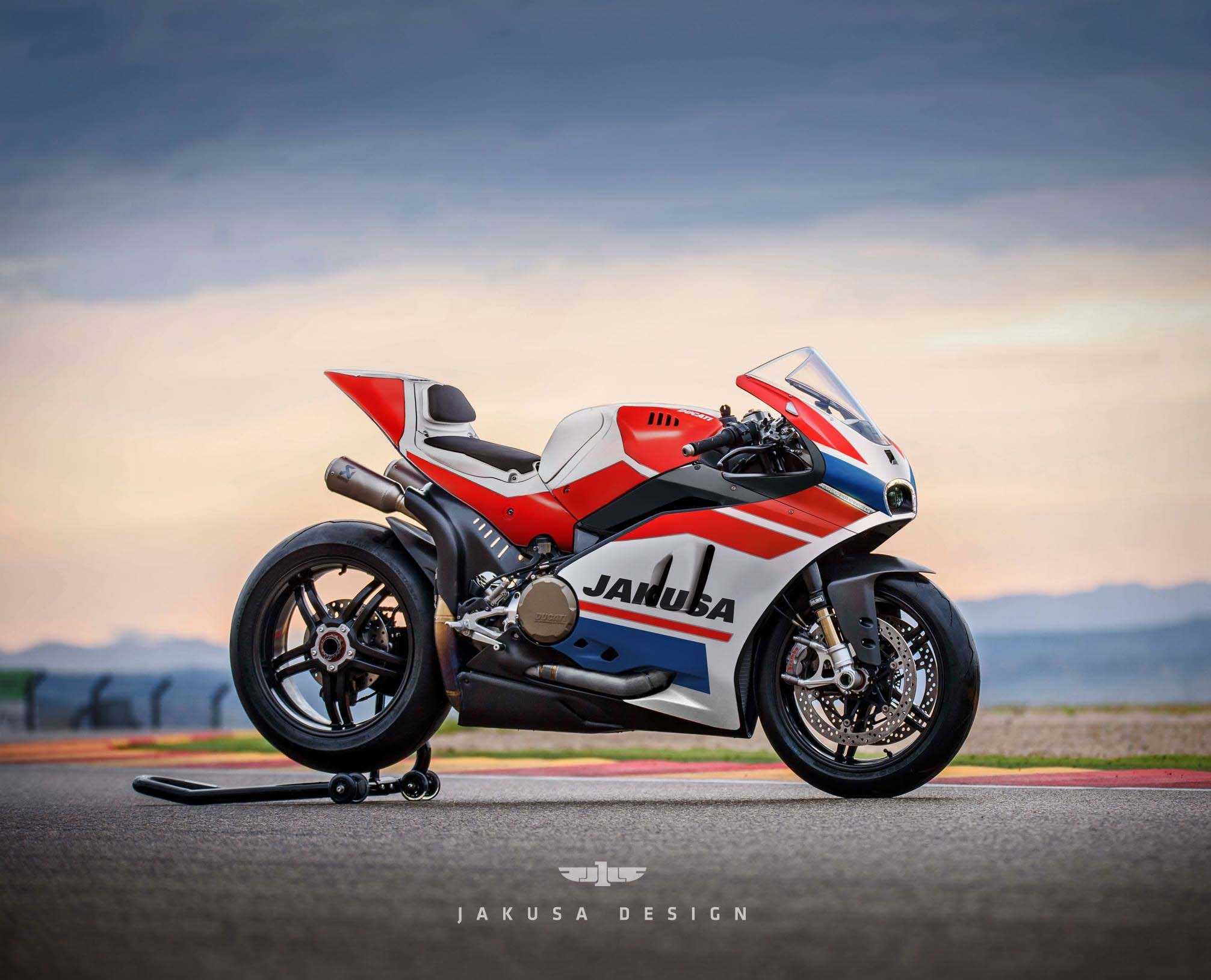 將1299 Superleggera 的頭燈縮小,提高賽道專用式樣的意味