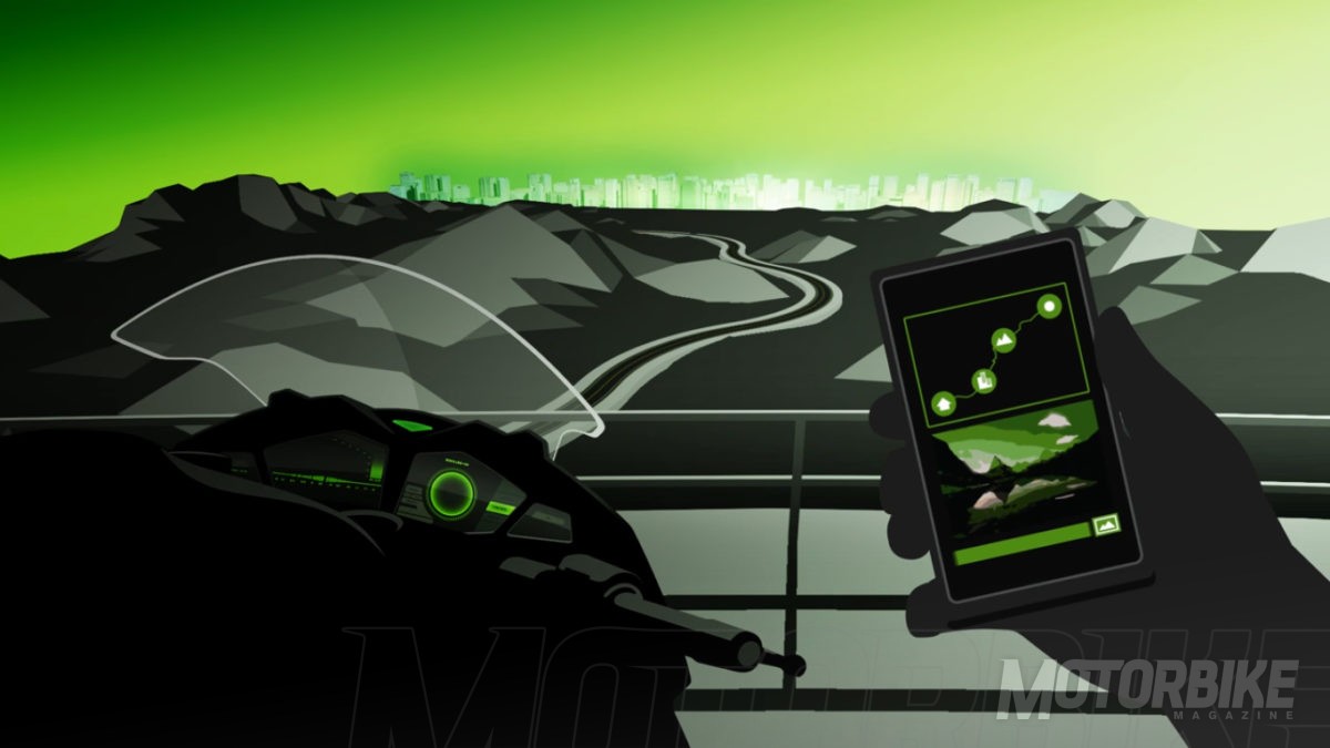 另外透過手機軟體整合，Rideology也能夠利用手機進行行車軌跡紀錄，更可以利用聲控接聽手機或收發訊息