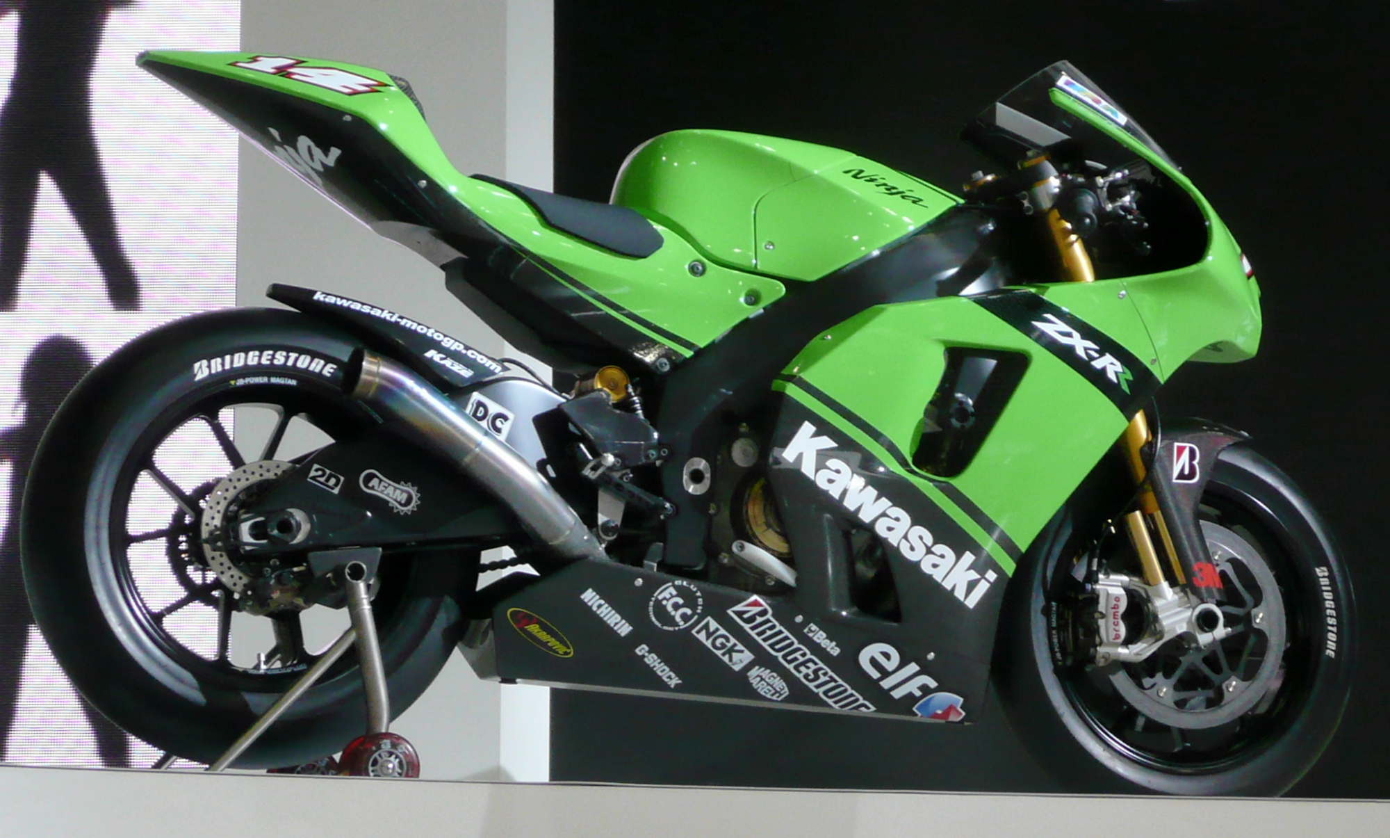 過去KAWASAKI在MotoGP出賽的Ninja ZX-RR賽車