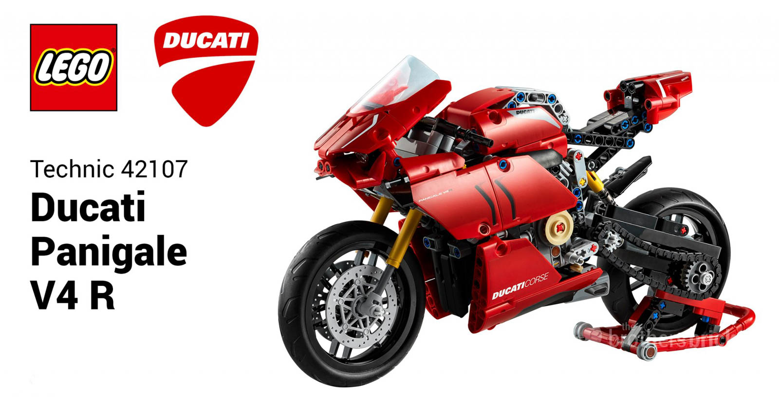 LEGO Technic與DUCATI合作，推出Panigale V4 R讓粉絲能輕鬆收藏這台V4猛獸