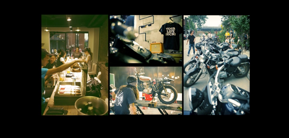 外觀來看這裡就像是一間摩托車主題餐廳，但實際上MANDRILL 對摩托車的熱情可遠遠不止如此