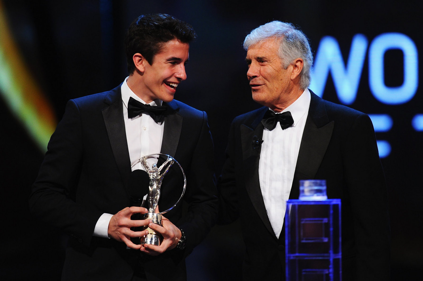 左：Marquez；右：Giacomo Agostini  (photo by.Tuttomotorsport)