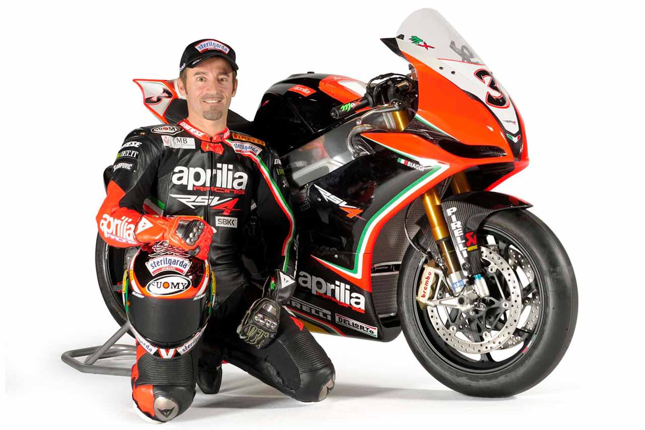 Biaggi至今依然還是APRILIA的品牌大使。
