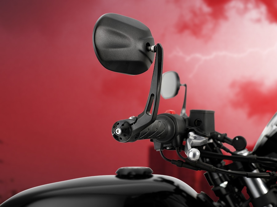 後照鏡改成牛角風格