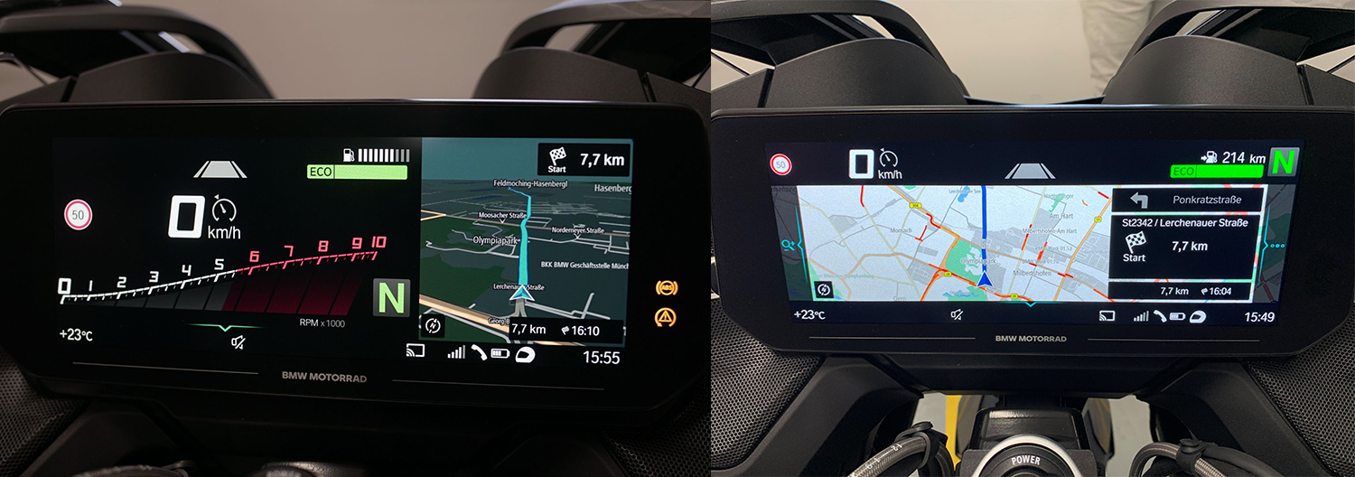 10.25吋超大彩色液晶儀表,可完整顯示導航圖資,並具備音樂播放、電話接聽、收聽電台等功能