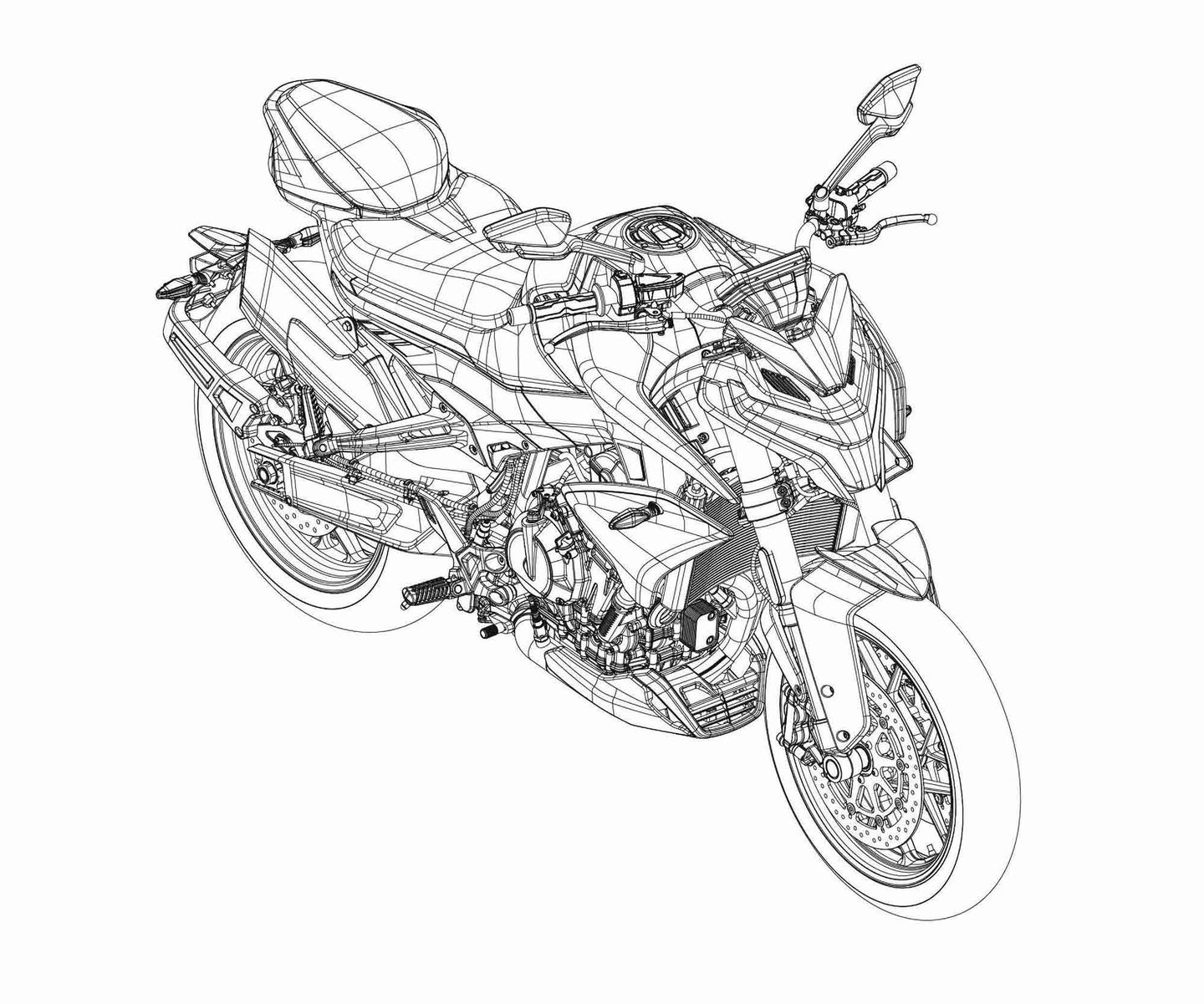 NK-C22的小翅膀在量產版本800NK上被取消,但獨特的掠翼造型土除則被保留下來!