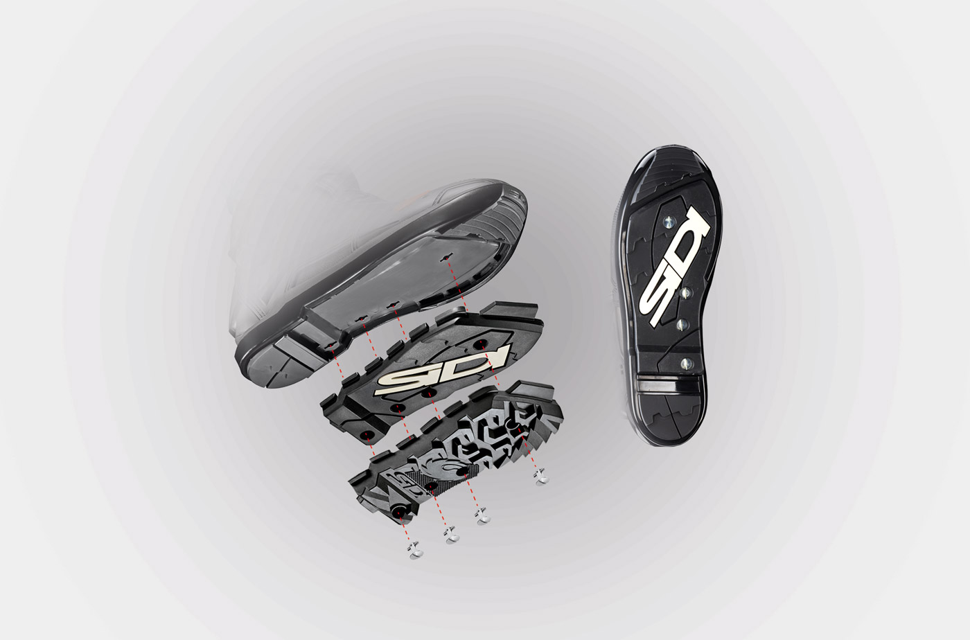 車靴底版可透過拆卸更換,相當貼心便利