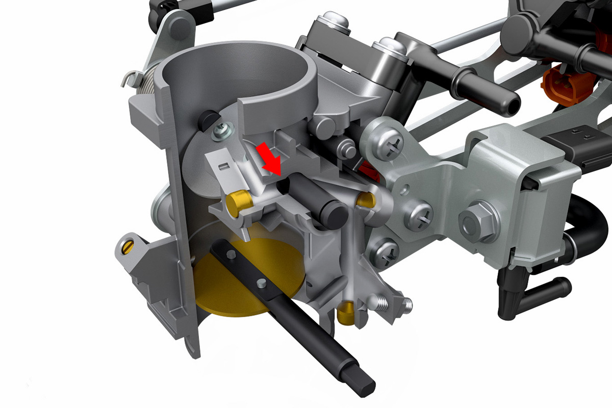 這套低轉輔助系統的構造類似傳統的旁通閥,但多了能夠主動介入輔助低轉行駛的功能