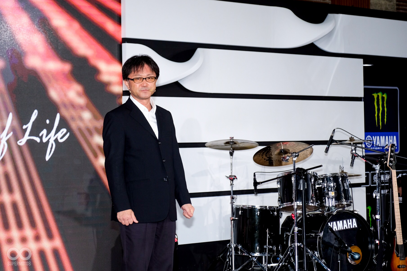 YAMAHA台灣山葉總經理小川真司也到現場進行開幕發表活動