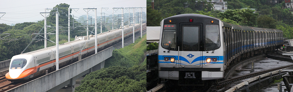 台灣高鐵和台北捷運的部分車型，也是由川崎重工所製造