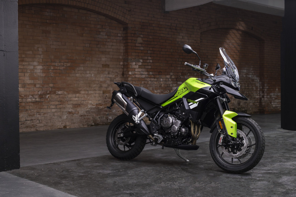 Tiger 850換上非常有活力、戶外感十足的活力輪盤綠!