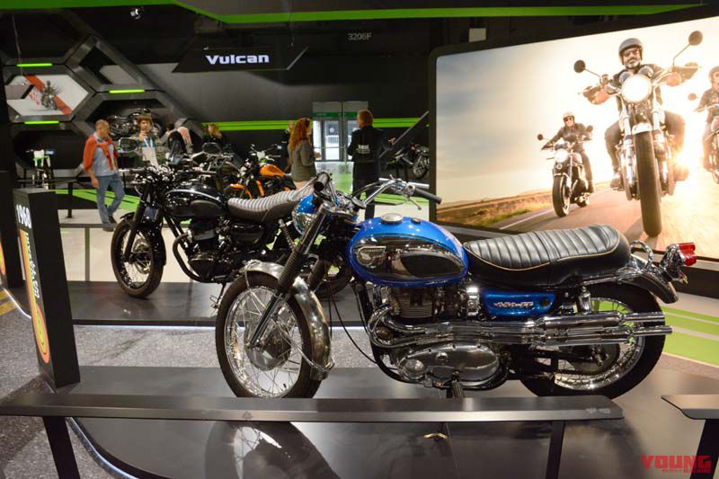 KAWASAKI在今年的巴黎車展上展出了經典的1968 W2TT，Scrambler風格的車款也是目前市場上相當熱銷的款式