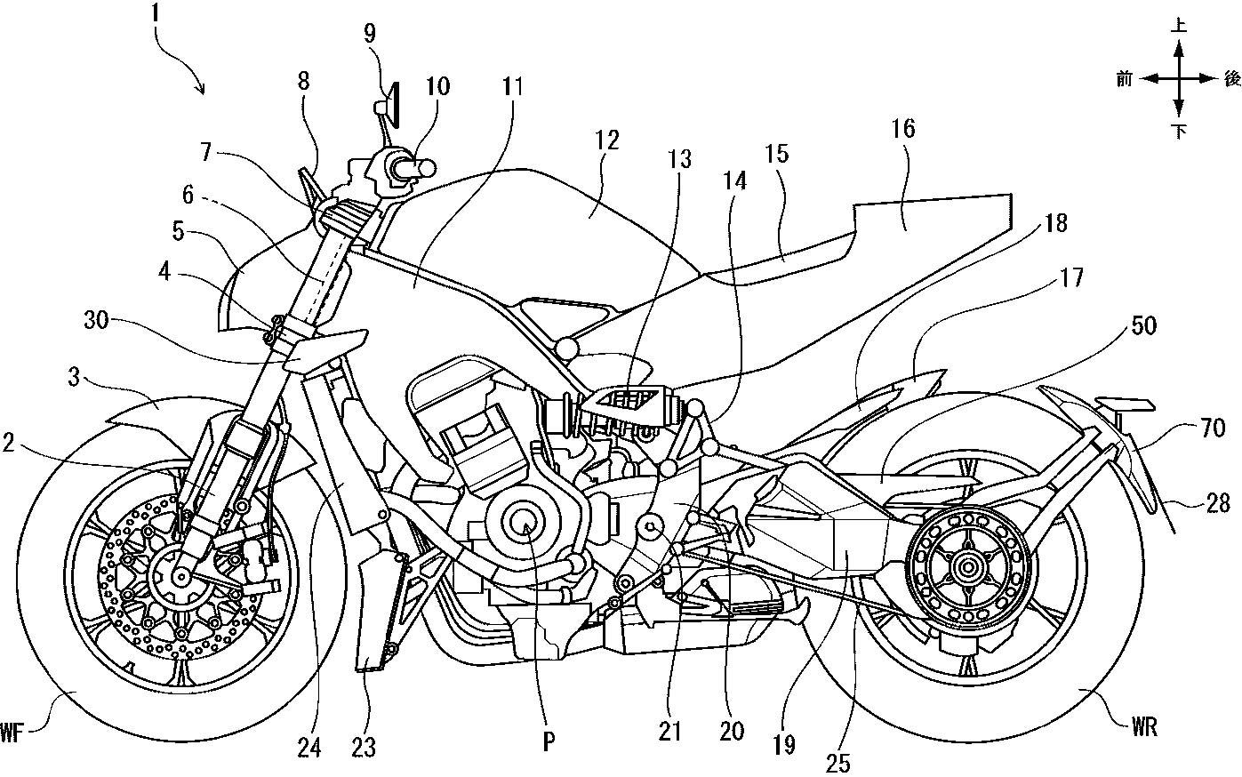 新一代的CB1000R專利圖在日本曝光