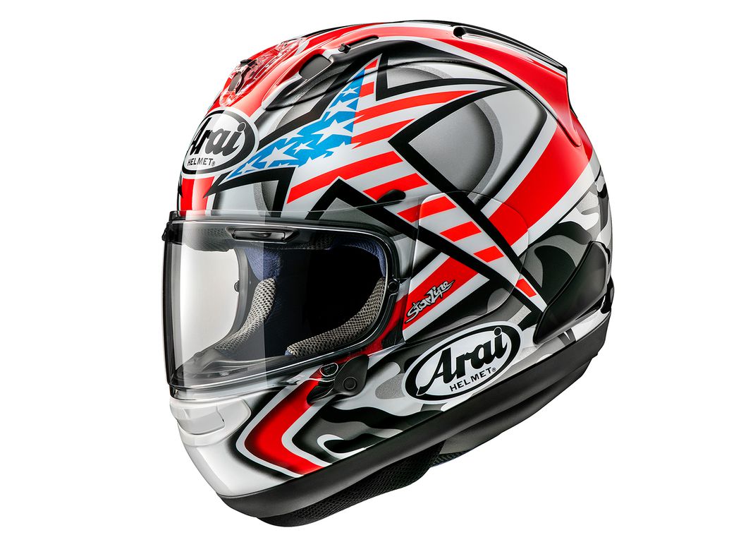這頂Arai RX-7X復刻紀念帽，以濃郁的美式設計來紀念Nicky Hayden