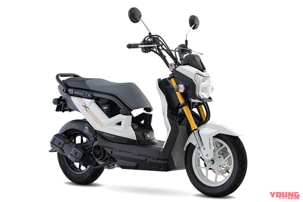 後續推出的Zoomer X,雖然搭載110c.c.較大的動力,不過整體風格就沒有50c.c.時期那麼強烈