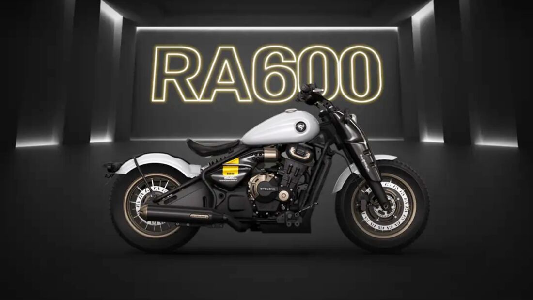Cyclone RA 600的硬尾看起來與Triumph Bobber極為相似，但類似Hossack的粗壯前叉，賦予相當強烈的視覺加分