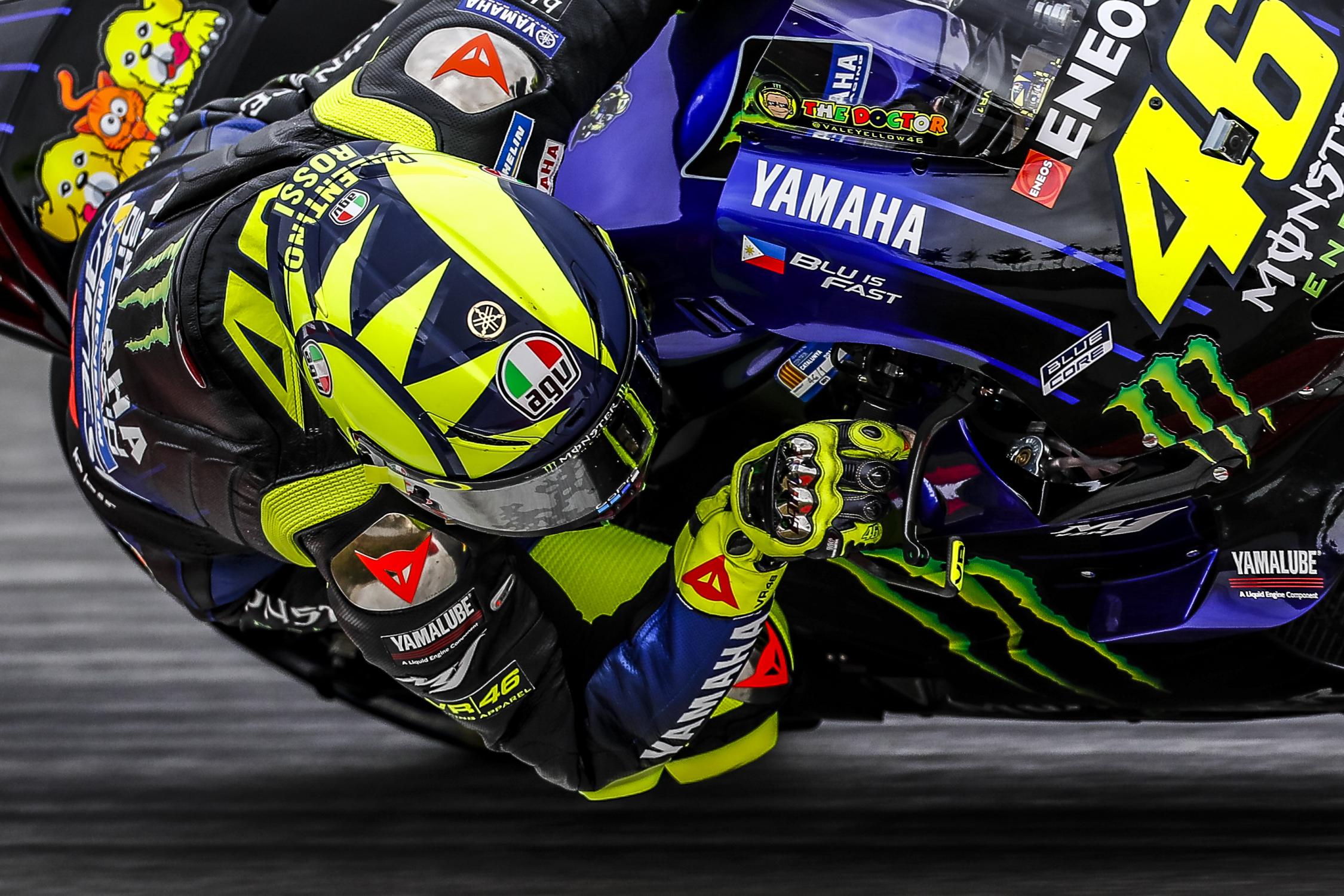 Rossi在賽後測試也「玩」了一下拇指剎車