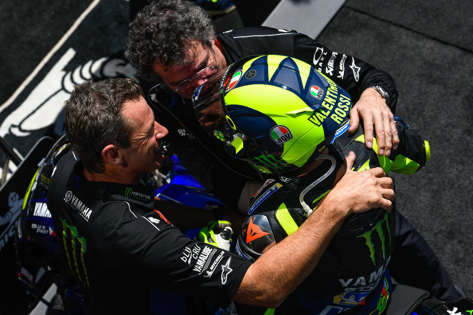 儘管沒能拿下分站冠軍,Rossi仍舊難掩重要積分進帳的興奮