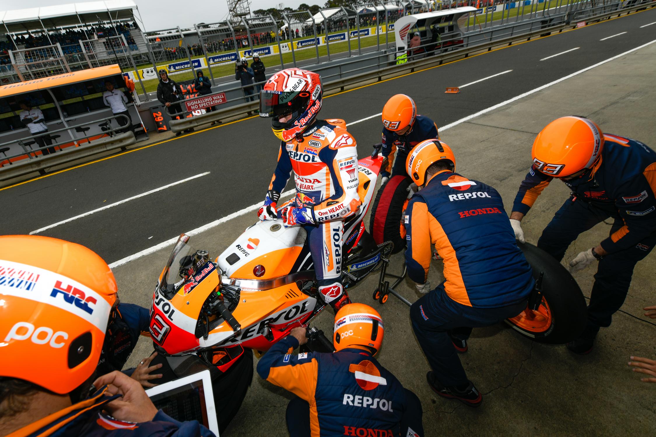 厲害的團隊讓Marquez可以隨心所欲的展現速度。