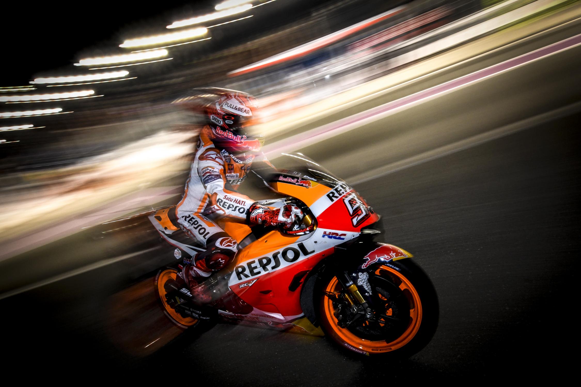 Marquez在開幕戰就相當積極進攻