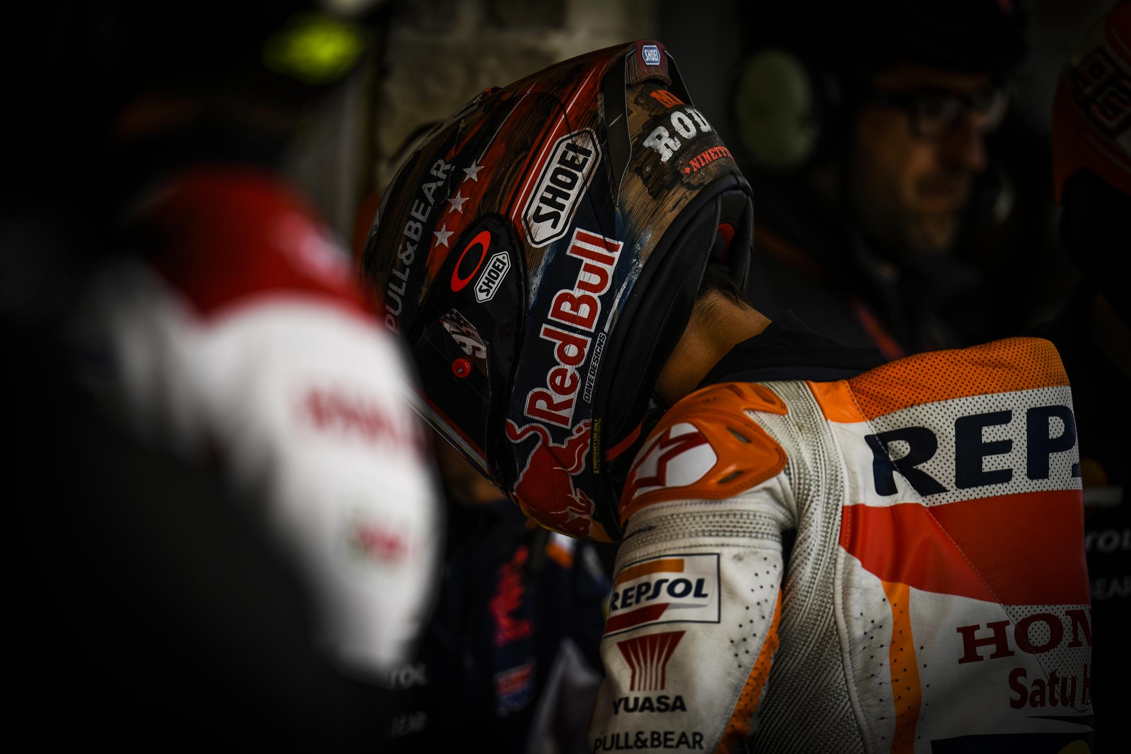 Marquez罕見的在美國分站中轉倒退賽