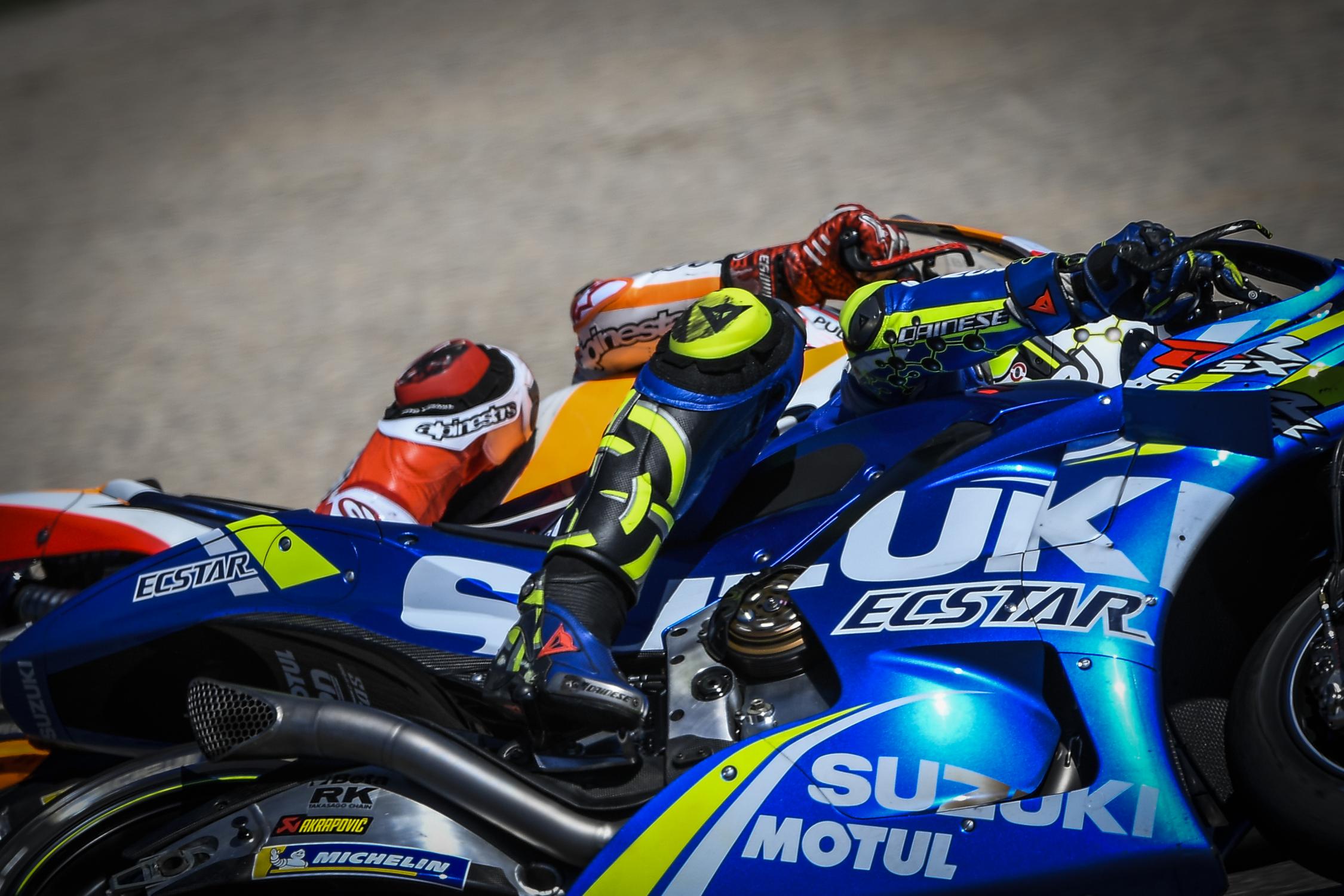 同樣使用Inline 4的SUZUKI,在Aragon表現優異。反觀YAMAHA則持續低迷