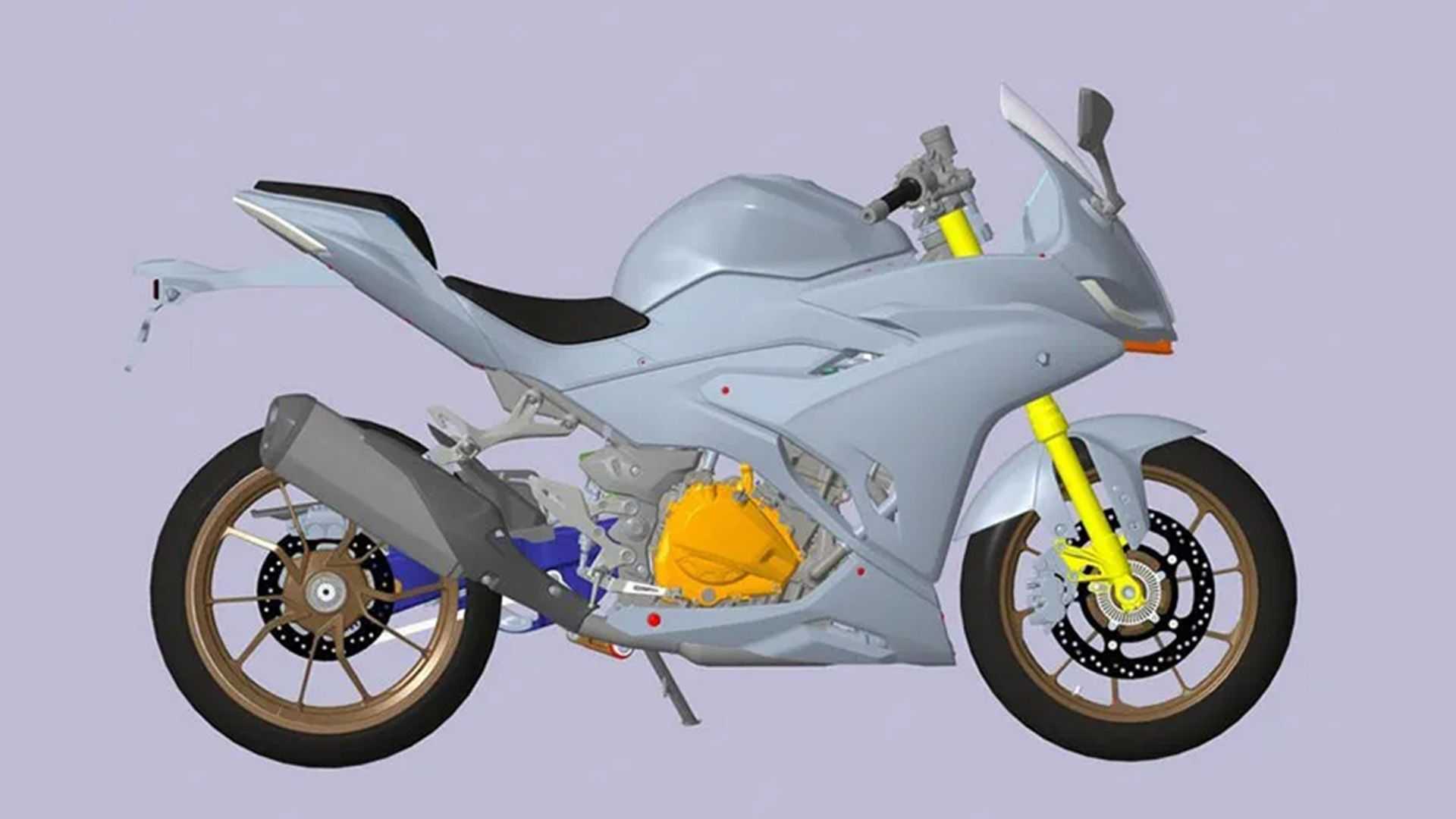 BENELLI 402R後搖臂使用充滿義式美學的單搖臂設計