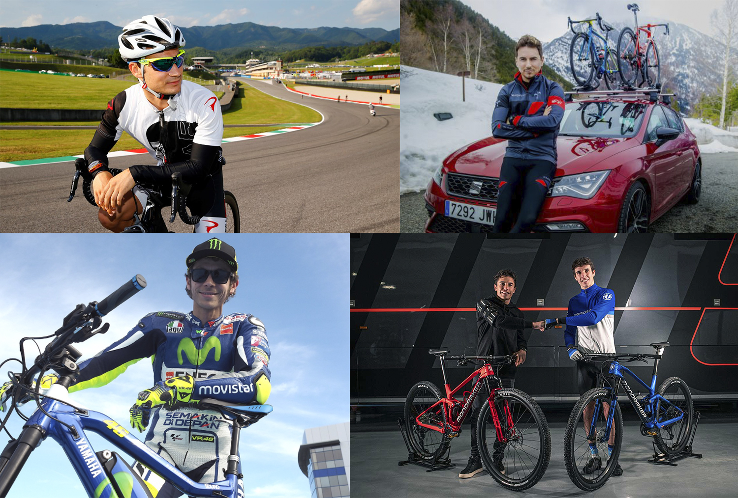 過去不少MotoGP車手都會騎乘腳踏車進行訓練來維持體能