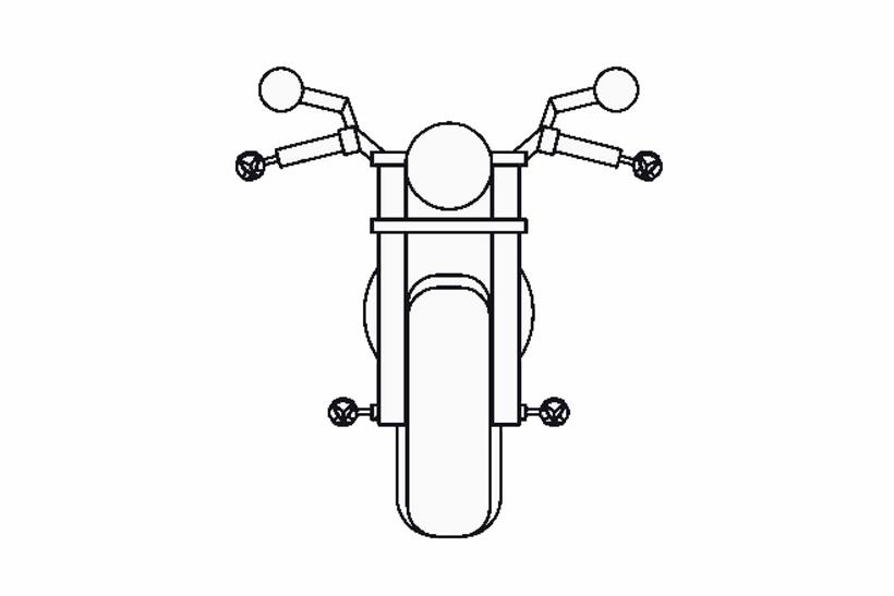 體積小巧，BMW計畫安裝在前叉兩側、把手兩端