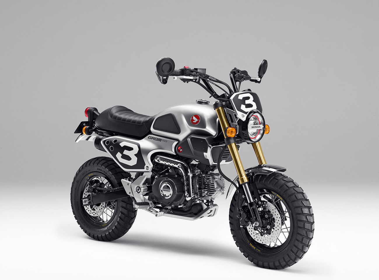在今年HONDA東京車展 也將展出GROM50 Scrambler Concept 咖啡風,小車的熱度一般人很難想像