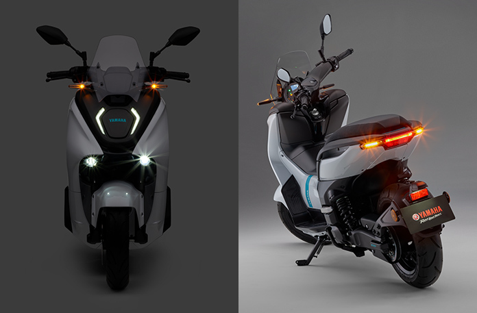 除了類似當家旗艦跑車YZF-R1的大燈設計,後方也以下置式土除設計簡化車尾