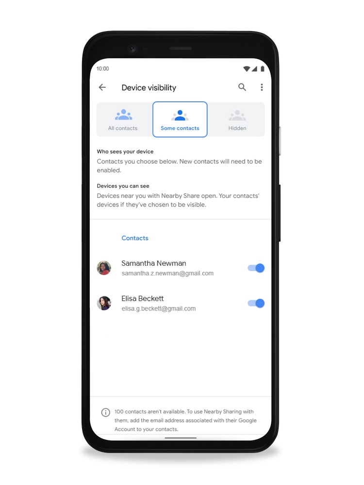 目前Nearby Share尚未提供給所有Android用戶使用,如果是Android裝置的使用者請等待後續的更新消息